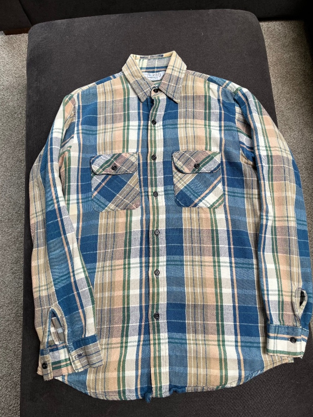 Vintage Five Brother USA Flannel Tall-Man M Plaid
